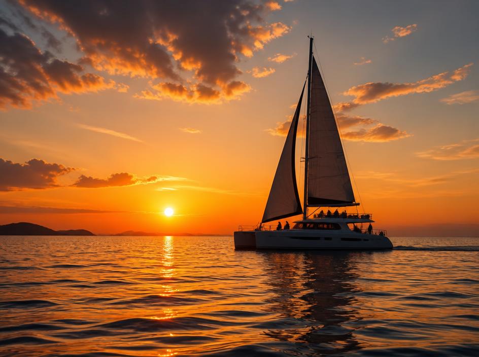 Sonnenuntergang über dem Meer