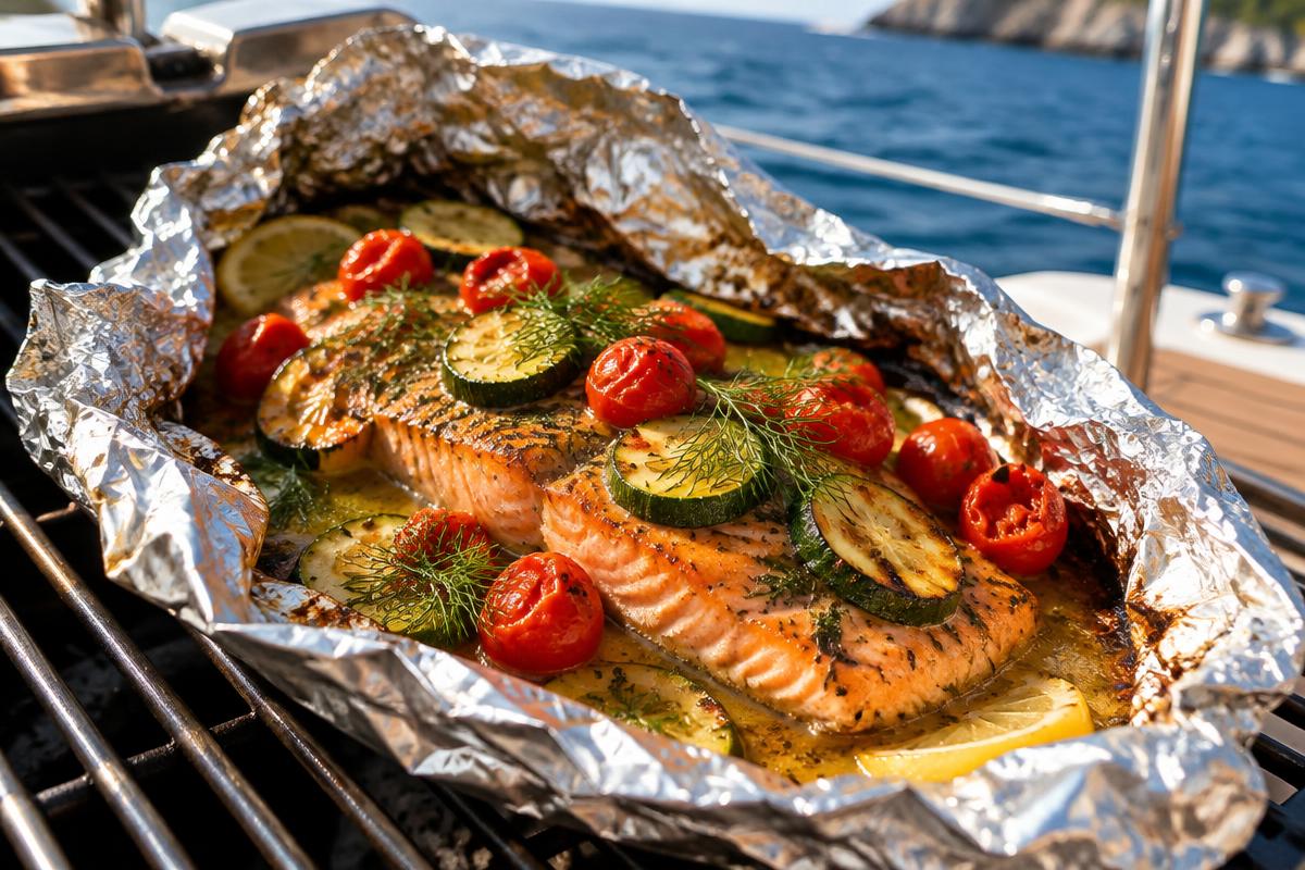 Lachs im Folienpaket