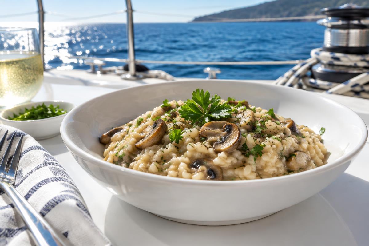 Einfaches Pilz-Risotto